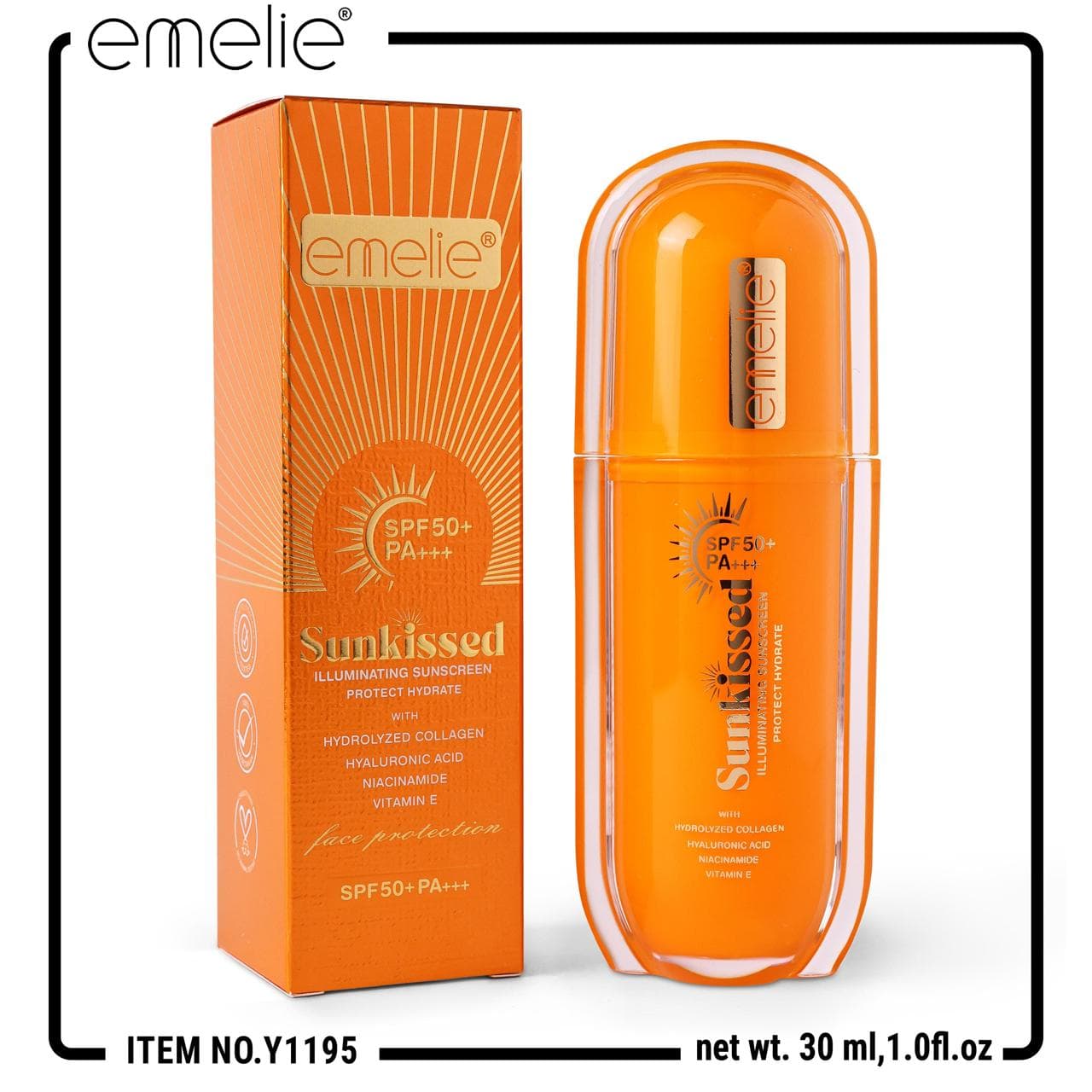 Emelie Sunkissed Illuminated Sunscreen