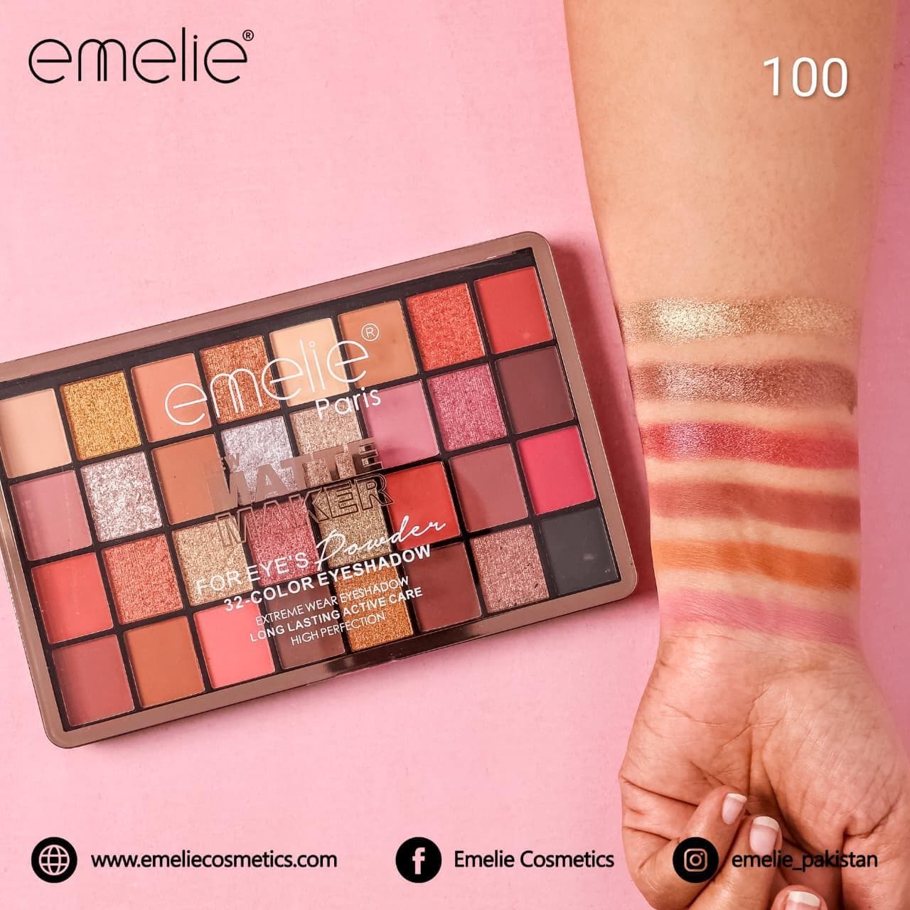 Emelie® Matte Maker for Eye’s 32-Color Eyeshadow Palette