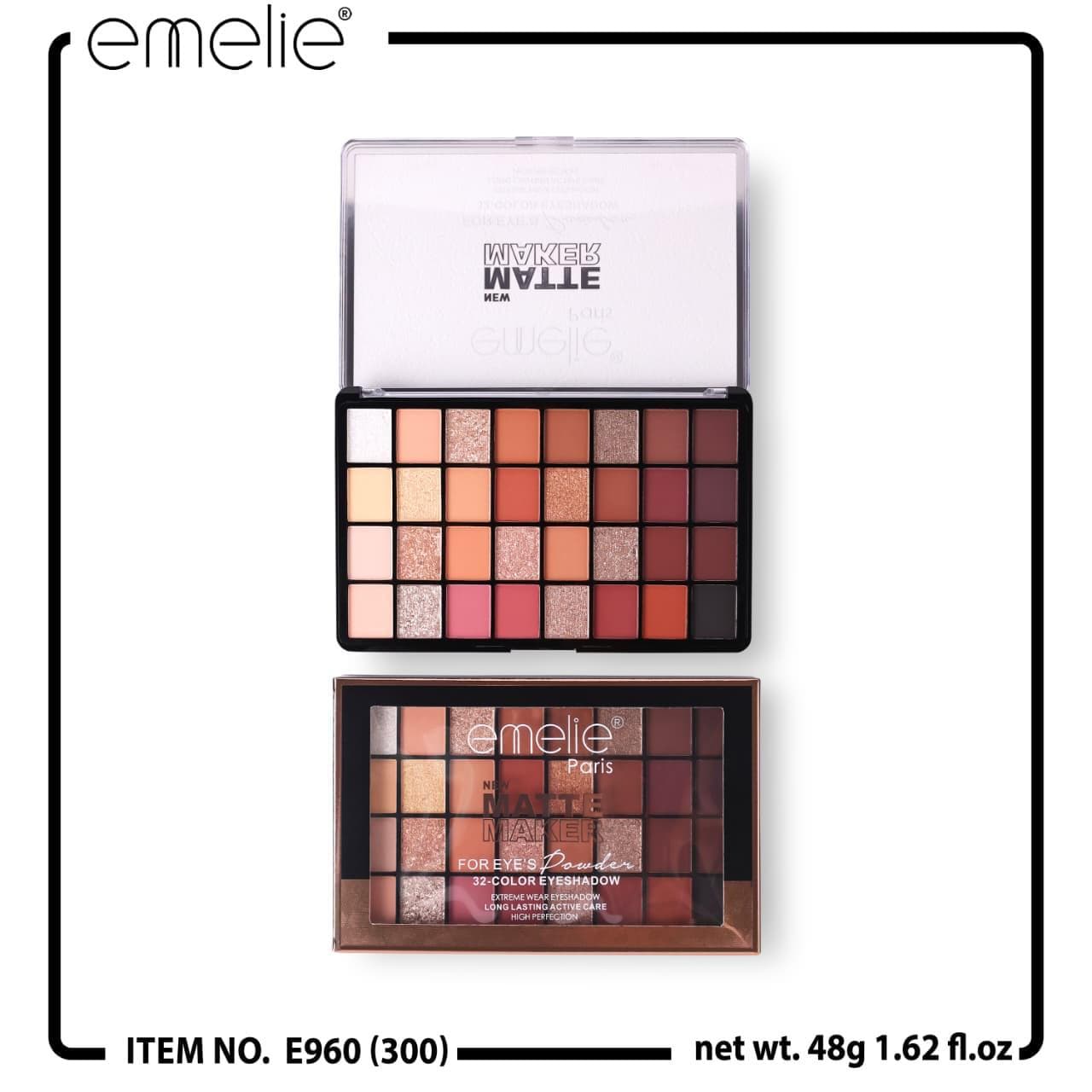 Emelie® Matte Maker for Eye’s 32-Color Eyeshadow Palette