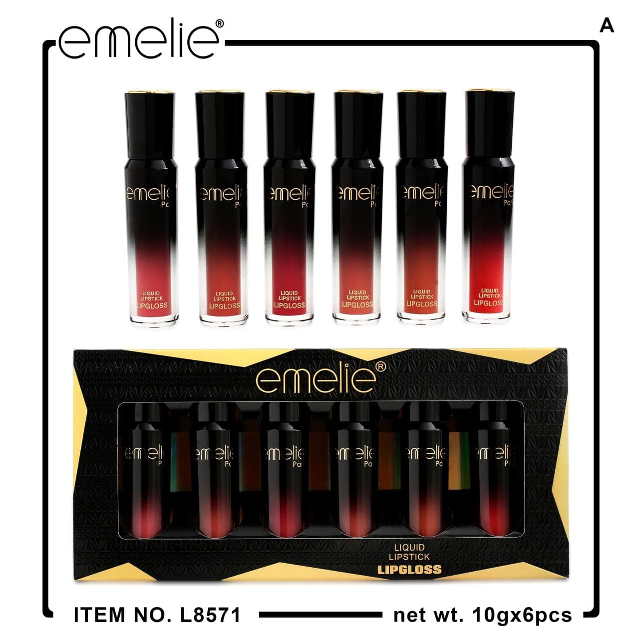 Emelie 24 HRS Long Lasting Liquid Lipstick Lipgloss