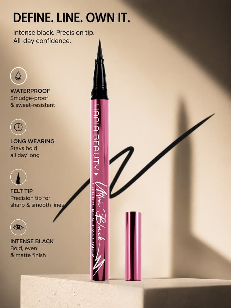 Hania Beauty Liquid Pen Eyeliner